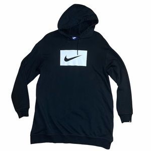 Nike Black and white Logo Hoodie Dress/Tunic